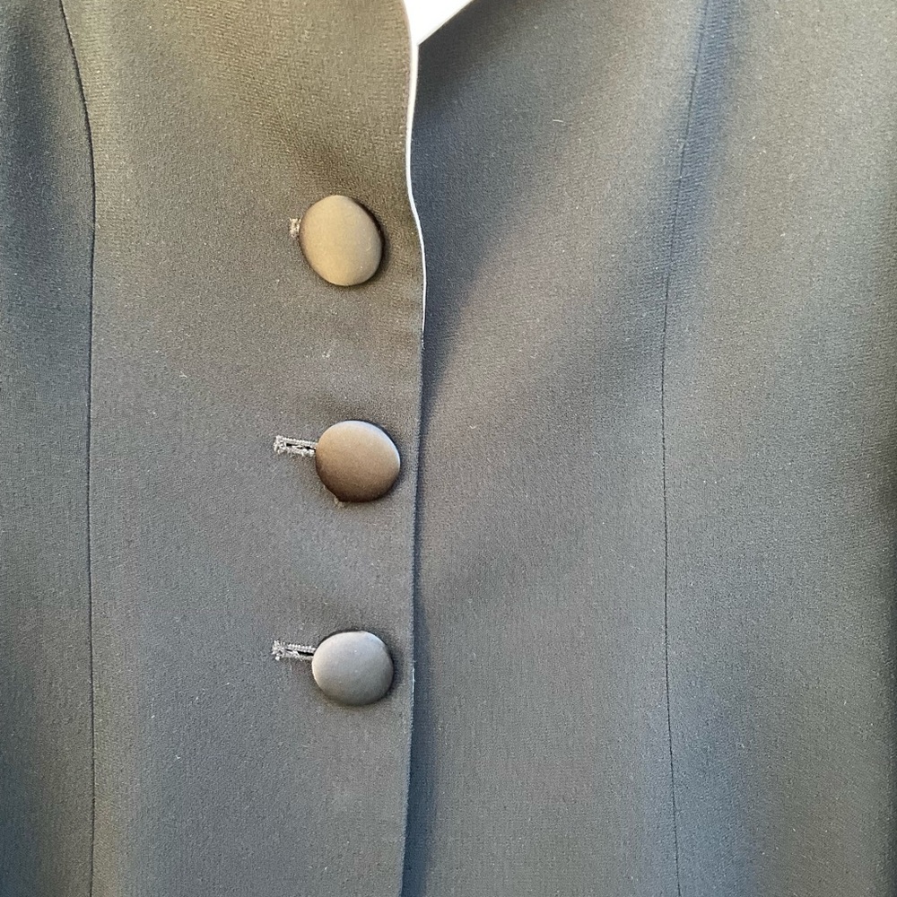 Dior Black and White Blazer with Bold Collar - Picture 2 of 7
